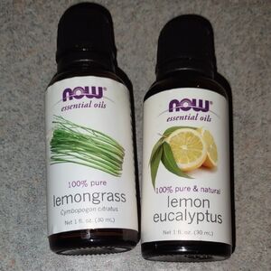 ☃️ NOW Essential Oils Lemongrass and Lemon Eucalyptus Set